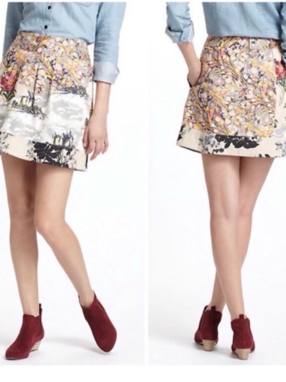 Anthropologie - Leifnotes - Flora Fortress Skirt